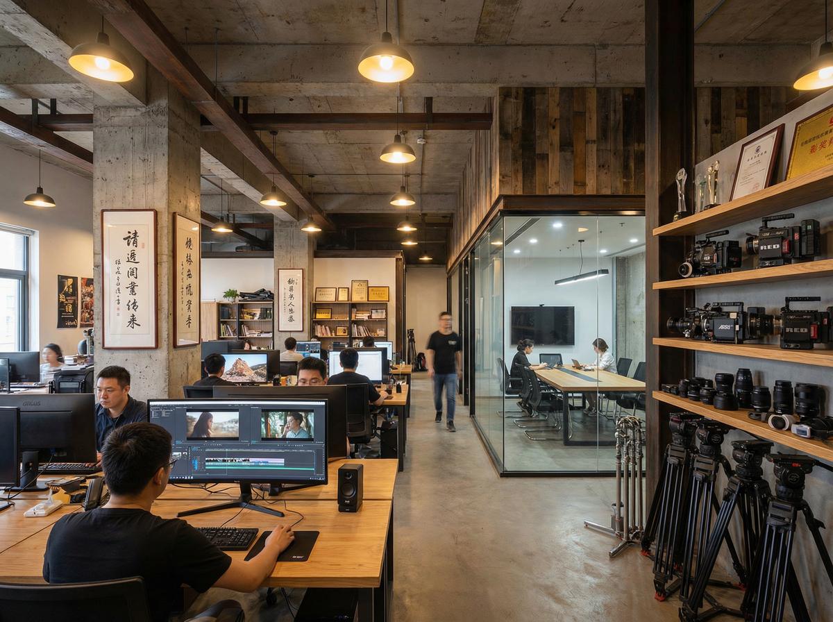 九一影视传媒公司办公室